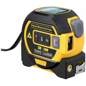 Resim Gösterildiği Gibi Lcd Ekranlı 60 M Menzilli Ve 5 M Ölçüm Bantlı 3'ü 1 Arada Dijital Lazer Mesafe Ölçer 