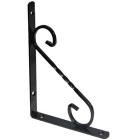 Resim Beşel Perforje Raf Altı Mat Siyah 15,5x11,5x1,4 Cm 2 Adet 