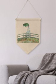 Resim Balkon Duvar Dekoru, Pinterest Oda Dekoru, Sanat Serisi, Kanvas Flama Askılı Duvar Örtüsü NO:432 - Renkli - 22 / 21 x 30 