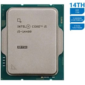 Resim Intel Core I5 14400 Tray 4.7ghz 20MB 1700 Kutusuz, Fansız Işlemci 