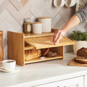 Resim Karaca Massimo Bambu Ekmek Kutusu 