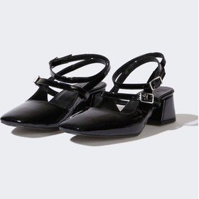 Resim DeFacto Kadın Tek Bantlı Yüksek Taban Suni Deri Sandalet E9643AX25HSBK23 Siyah 