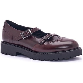 Resim Bordeaux Oxford Klasik Kadın Diğer 745784dm Donna Serena 5784dm Abr Pel Bordò /ox Ro Gr Bordo 