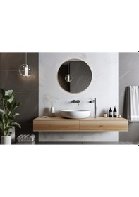 Resim Flora Fone Ledli Dokunmatik Banyo Lavabo Işıklı Makyaj Aynası Cam 