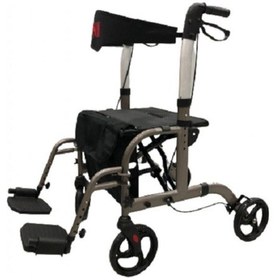 Resim Lüx Tekerlekli Yürüteç Rollatör Walker Pedallı Çift Kullanımlı Oturaklı Yürüteç Fizik Dünyası 