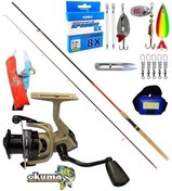 Resim Okuma Outrax 3000 270cm 10-35gr Remixon Red Zoom Karbon Turna Spin Olta Takımı Seti 270 Cm 