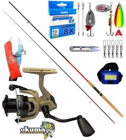 Resim Okuma Outrax 3000 270cm 10-35gr Remixon Red Zoom Karbon Turna Spin Olta Takımı Seti 270 Cm 