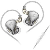 Resim Kz Zex Pro Elektrostatik + Dinamik + Dengeli Kulak İçi Kulaklık Gürültü Silver Mıc 