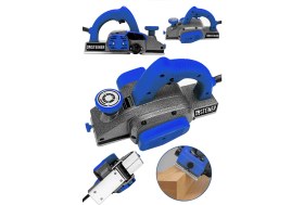 Resim Steiner Germany Technology 3400 Watt Metal Şanzıman Çift Bıçaklı Planya Rende Makinesi Mavi 