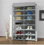 Resim Senmasy 2 Bölmeli Bez Dolap Ayakkabilik Gri 