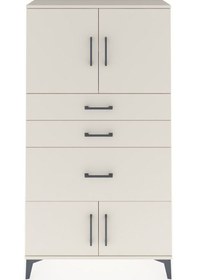 Resim Arges Dolap 2 Raflı 3 Çekmeceli 4 Kapaklı 88x30x163 Aytaşı-ay... Aytaşı 
