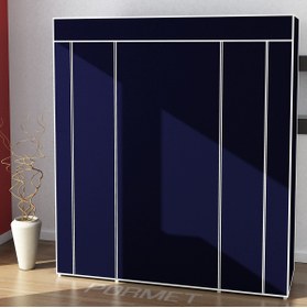 Resim Genel Markalar Çift Yandan Raflı Bez Dolap -plastik Profil (155cm-132cm) 