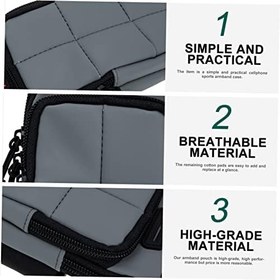 Resim Gadpiparty Koşu Telefon Kol Çantası Antrenman Spor Kol Bandı Kılıfı Nefes Alabilir Kılıf Telefon Kılıfı Açık Hava Aktiviteleri İçin 