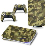 Resim Kt Grup Soft Renkler Kamuflaj Playstation 5 Disk Edition Sticker Kaplama Seti 