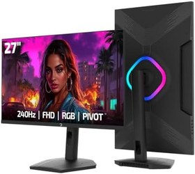 Resim GamePower Lunis L50 27'' 240Hz 0.5Ms VA FHD RGB Pivot Gaming Monitör (Sıfır Ölü Piksel Garantili) 
