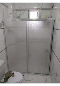 Resim Nokta Duşakabin 125 Cm Teknesiz Mika Duşakabin Nd412 Şeffaf 