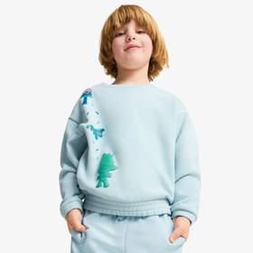 Resim Puma X Trolls Graphic Crew Çocuk Mavi Sweatshirt 