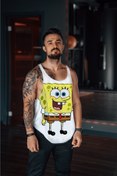 Resim Freeyez Sponge Bob Gym Fitness Tank Top Sporcu Atleti 