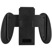 Resim Siyah-nintendo Anahtarı Oled Denetleyici Kavrama Kolu Taşınabilir Gamepad Joypad Destek Tutucu Anahtarı Joy-con Plastik Saplı Braketi 