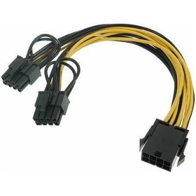 Resim 8 Pin Power Splitter Pci-E Molex 8 Pin Çoklayıcı Kablo 8 Pin Ekra 
