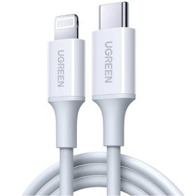 Resim Ugreen 10493 Type-C To Lightning 3A Pd Mfi Hızlı Şarj Kablosu Beyaz 1 M 