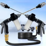 Resim 2-in-1 Çift Hortum Basınç Yıkama Kiti - Araba, Ev ve Dış Mekan Kullanımı için Taşınabilir, Yüksek Basınçlı Su Blasteri - Araçları, Lastikleri, Tekne, Pencereleri ve Daha Fazlasını Temizlemek İçin İdeal, Su Blasting Ekipmanı|Çift Hortum Tasarımı|Kompakt Boyut 