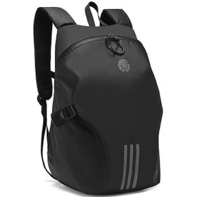 Resim Jialan Motosiklet Su Geçirmez Kask Çantası Açık Seyahat Çantası Siyah Siyah 