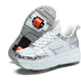 Resim Two Squirrels Unisex 4 Tekerlekli Şık Paten Beyaz 