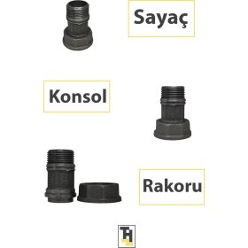 Resim Doğalgaz Sayaç Konsol Rakoru – Sızdırmaz ve Dayanıklı 