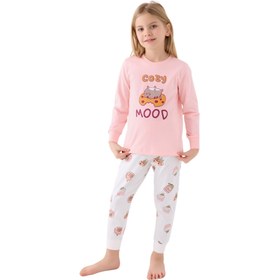 Resim Roly Poly Kız Çocuk Uzun Kollu Pijama Takım Açık Pembe - Pembe / 6-7 Yaş 