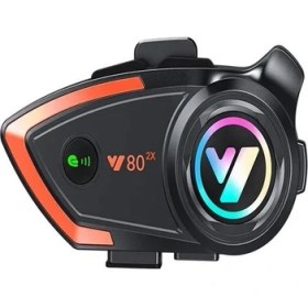Resim Deanb Y8002X Ip67 Su Geçirmez 2kişi 800METRE Blueooth Interkom Motosiklet Kask Kulaklık 