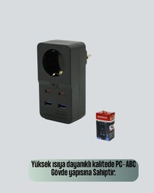 Resim Gld-spt- Akıllı Akım Dengelemeli Priz 2500w 4 Usb Type C Çıkışlı 