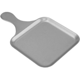 Resim Dolıty Saplı Servis Tabağı Dekorlu Tatlı Pasta 33cmx21cmx1cm Gümüş 