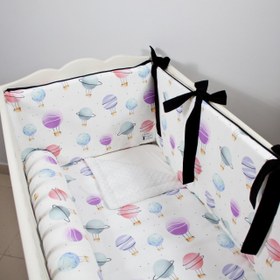 Resim Beryl Bebek Uyku Seti - Düz Bumper / 75x115 
