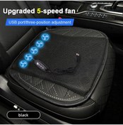 Resim Padalink Araba Koltuk Soğutucu Yastık - Usb Fanlı Buz İpi Materyal, 5 Fanlı 3 Hızlı, Soğuk Hava Döngüsü, Araç/ofis Kullanıma Uygun, Kırmızı 