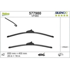 Resim Valeo Silecek Süpürgesi Ön Muz Tipi Silencio (Sesizlik) Kia Rio Ub 2011- (650MM+400MM) 
