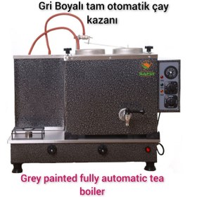 Resim Genel Markalar Safir Gri Elektrostatik Boyalı Tam Otomatik Çay Kazanı Çay Semaveri Çay Tüplü 