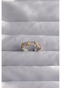 Resim Pirinç Ayarlamalı Gümüş Renk Zirkon Taşlı Xoxo Model Yüzük - Tj-byk3284 Açık Pembe 