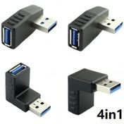 Resim 4461 Usb 3.0 90 Derece Çevici Dönüştürücü Adaptör Seti 4in1 