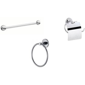 Resim Zethome Paslanmaz Duvara Monte Uzun Havluluk-kağıtlık-yuvarlak Havluluk Seti 