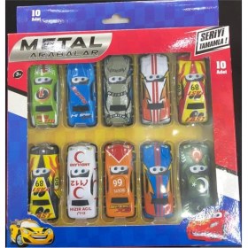 Resim Beren Oyuncak 10'lu Çılgın Metal Arabalar 