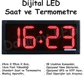 Resim Dijital Saat Termometre 16Cm Çok Renkli 