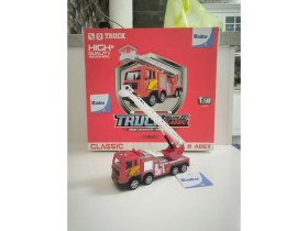 Resim Oyuncak Itfaiye Arabası Vinç Hareketli Oyuncak Sürtmeli Itfaiye 