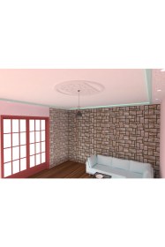 Resim Motifpiyer Lamba Tavan Gobegi 14-MOTIFLI-OVAL-95CM-CAP-DIS-CITALI 