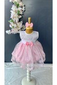 Resim Petite Ponpon Baby Kız Bebek Yenidoğan Mevlüt Elbisesi Bebek Hediyelik Mevlütlük Elbise 