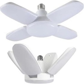 Resim 4 Kanatlı LED Tavan Lambası, Katlanabilir, E27 Duy, Beyaz 