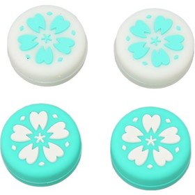 Resim Vkemall Switch, Switch Lite Ve Oled İçin Silikon Joystick Kapağı Seti - 4 Adet Antirkayma, Konforlu Dokunuş, Oyun Kontrolünü Artırır 