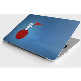 Resim Laptop Sticker Notebook Pc Kaplama Etiketi Astronot 5 