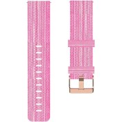 Resim Yumuşak Naylon Akıllı Izle Için 18MM Bilek Kayışı Watch Band Su Geçirmez Pembe(Yurt Dışından) 