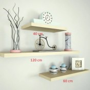 Resim Rafkestir 3 Lü Raf Set 120 x 60 x 40 Krem Parlak 